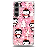 Cute Penguin Pattern, Adoxali, Christmas, December Samsung Galaxy S24 6.2 Inch TPU UV Case Front