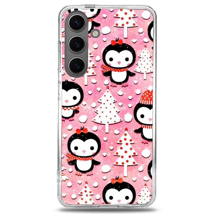 Cute Penguin Pattern, Adoxali, Christmas, December Samsung Galaxy S24 6.2 Inch TPU UV Case