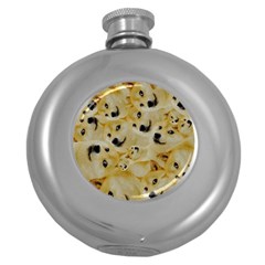 Doge , Memes Round Hip Flask (5 oz)