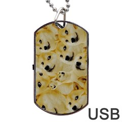 Doge , Memes Dog Tag USB Flash (One Side)