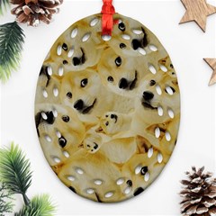 Doge , Memes Ornament (Oval Filigree)