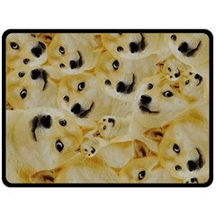 Doge , Memes Two Sides Fleece Blanket (large) by kyorashop23