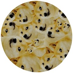 Doge , Memes Wooden Puzzle Round by kyorashop23