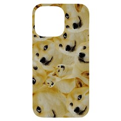 Doge , Memes Iphone 14 Pro Max Black Uv Print Case by kyorashop23