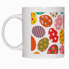 Easter Eggs Pattern, Easter White Mug