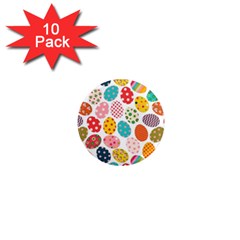 Easter Eggs Pattern, Easter 1  Mini Magnet (10 pack) 