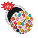 Easter Eggs Pattern, Easter 2.25  Magnets (10 pack)  Front