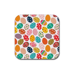 Easter Eggs Pattern, Easter Rubber Coaster (Square)