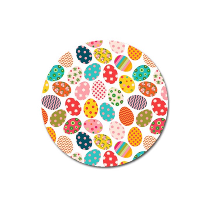 Easter Eggs Pattern, Easter Magnet 3  (Round)