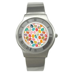 Easter Eggs Pattern, Easter Stainless Steel Watch