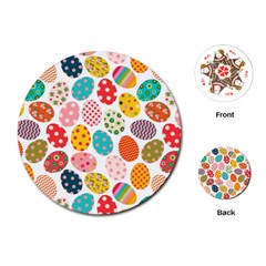 Easter Eggs Pattern, Easter Playing Cards Single Design (round)