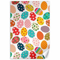 Easter Eggs Pattern, Easter Canvas 12  x 18 