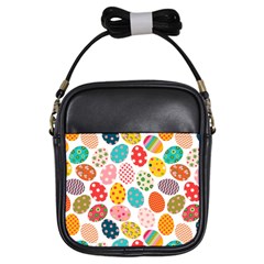 Easter Eggs Pattern, Easter Girls Sling Bag