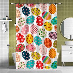 Easter Eggs Pattern, Easter Shower Curtain 48  x 72  (Small) 