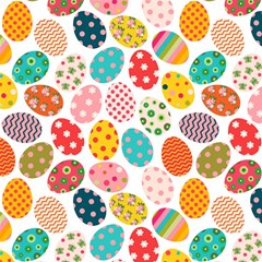 Easter Eggs Pattern, Easter Play Mat (Square)