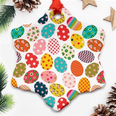 Easter Eggs Pattern, Easter Ornament (Snowflake)