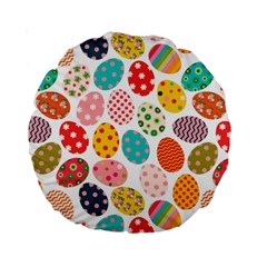 Easter Eggs Pattern, Easter Standard 15  Premium Round Cushions