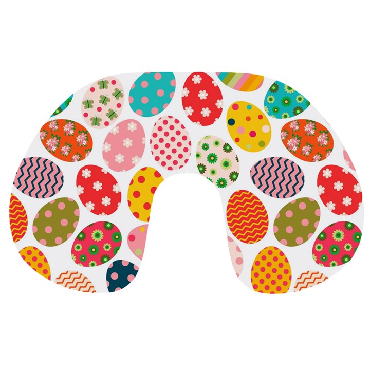 Easter Eggs Pattern, Easter Travel Neck Pillow