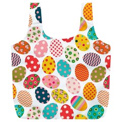 Easter Eggs Pattern, Easter Full Print Recycle Bag (XL)