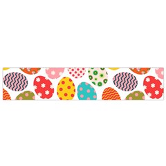 Easter Eggs Pattern, Easter Small Premium Plush Fleece Scarf