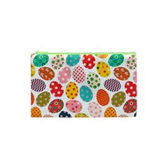 Easter Eggs Pattern, Easter Cosmetic Bag (XS)