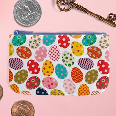 Easter Eggs Pattern, Easter Large Coin Purse