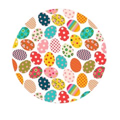 Easter Eggs Pattern, Easter Mini Round Pill Box