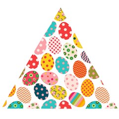 Easter Eggs Pattern, Easter Wooden Puzzle Triangle