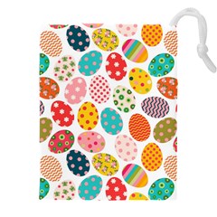 Easter Eggs Pattern, Easter Drawstring Pouch (5XL)