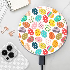 Easter Eggs Pattern, Easter Wireless Fast Charger(White)