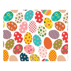 Easter Eggs Pattern, Easter Premium Plush Fleece Blanket (large) by kyorashop23