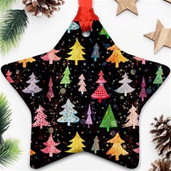 Fun Christmas Trees Ornament (star)