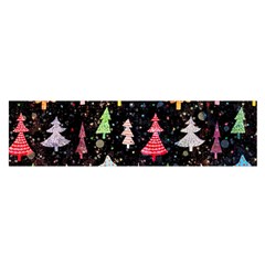 Fun Christmas Trees Oblong Satin Scarf (16  X 60 ) by kyorashop23