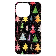 Fun Christmas Trees Iphone 14 Pro Max Black Uv Print Case by kyorashop23