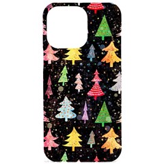 Fun Christmas Trees Iphone 15 Pro Max Black Uv Print Pc Hardshell Case by kyorashop23