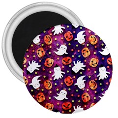 Fun Halloween Ghosts, Adoxali, Fun, Halloween 3  Magnets by kyorashop23