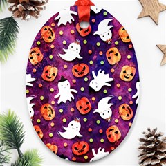 Fun Halloween Ghosts, Adoxali, Fun, Halloween Ornament (oval)