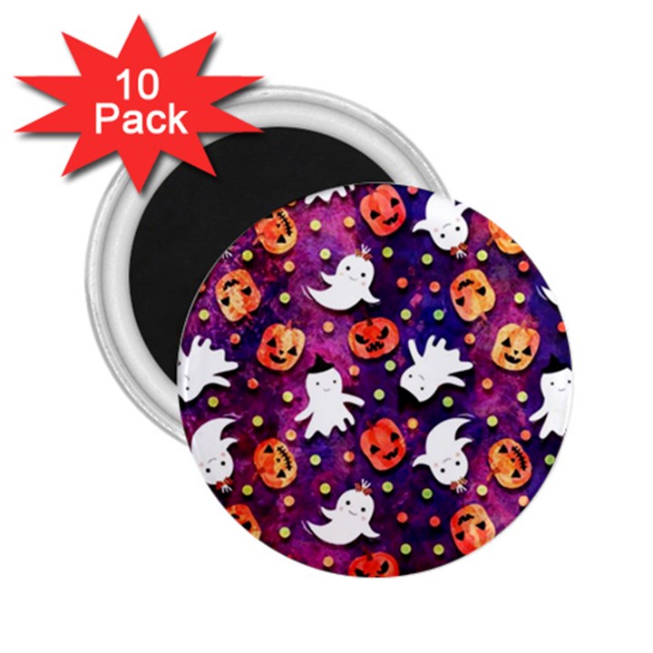 Fun Halloween Ghosts, Adoxali, Fun, Halloween 2.25  Magnets (10 pack) 