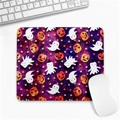 Fun Halloween Ghosts, Adoxali, Fun, Halloween Large Mousepad by kyorashop23