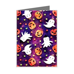 Fun Halloween Ghosts, Adoxali, Fun, Halloween Mini Greeting Card by kyorashop23