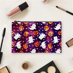 Fun Halloween Ghosts, Adoxali, Fun, Halloween Cosmetic Bag (medium) by kyorashop23