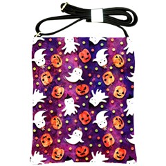 Fun Halloween Ghosts, Adoxali, Fun, Halloween Shoulder Sling Bag by kyorashop23