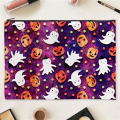 Fun Halloween Ghosts, Adoxali, Fun, Halloween Cosmetic Bag (xxxl) by kyorashop23