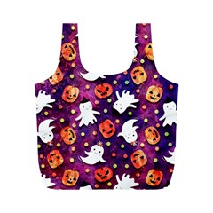 Fun Halloween Ghosts, Adoxali, Fun, Halloween Full Print Recycle Bag (m) by kyorashop23