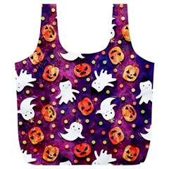 Fun Halloween Ghosts, Adoxali, Fun, Halloween Full Print Recycle Bag (xl) by kyorashop23