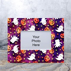 Fun Halloween Ghosts, Adoxali, Fun, Halloween White Tabletop Photo Frame 4 x6  by kyorashop23