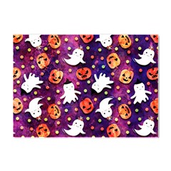 Fun Halloween Ghosts, Adoxali, Fun, Halloween Crystal Sticker (a4) by kyorashop23