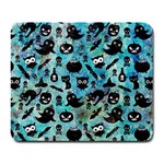 Ghosts Owls Pumpkins Large Mousepad Front