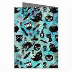 Ghosts Owls Pumpkins Greeting Cards (Pkg of 8) Right