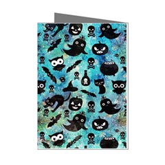 Ghosts Owls Pumpkins Mini Greeting Cards (pkg Of 8)